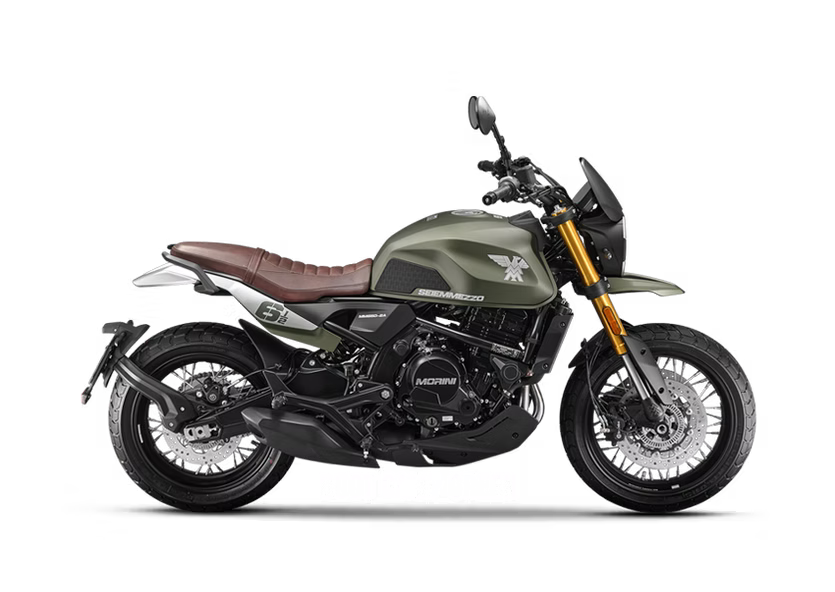 Moto Morini Seiemmezzo SCR Boot Camp Green