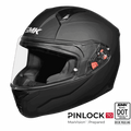 SMK Full Face Helmet Bionic Adult Solid Matt Black MA 200
