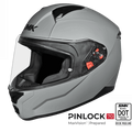 SMK Full Face Helmet Bionic Adult Solid Nardo Grey MA 600