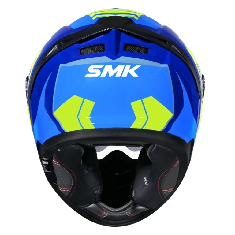 SMK Full Face Helmet Typhoon Aerot Blue/Yellow GL 545