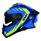 SMK Full Face Helmet Typhoon Aerot Blue/Yellow GL 545