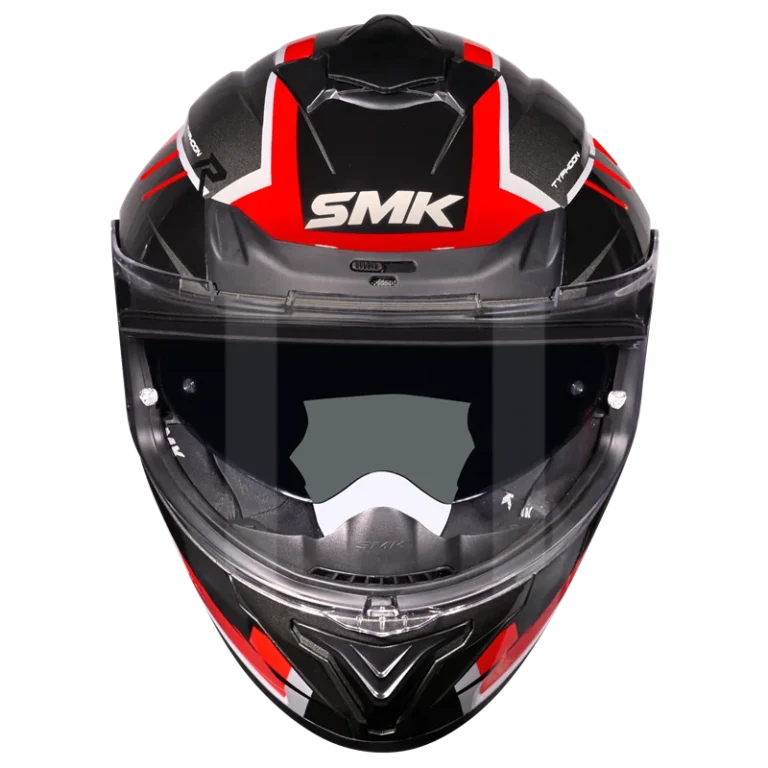 SMK Full Face Helmet Typhoon Aerot Red/Black GL 632