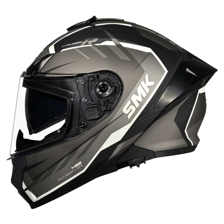 SMK Full Face Helmet Typhoon Aerot Grey/Silver MA 266