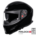 SMK Full Face Agner Solid Helmet Black GL 200