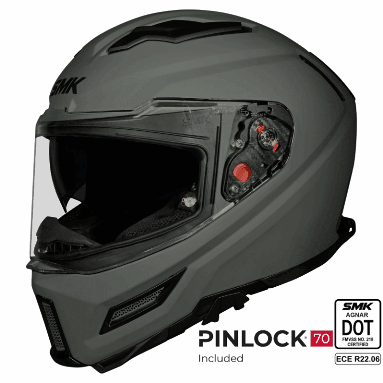 SMK Full Face Agner Solid Helmet Nardo Grey MA 200