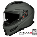 SMK Full Face Agner Solid Helmet Nardo Grey MA 200