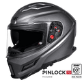 SMK Full Face Agner Solid Helmet Titanium GLDA 600