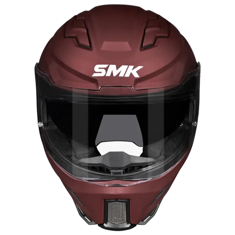 SMK Full Face Agner Solid Helmet Wine Red MA 300