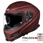 SMK Full Face Agner Solid Helmet Wine Red MA 300