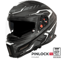 SMK Full Face Helmet Agnar Tektron Black MA 261