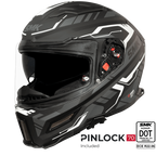 SMK Full Face Helmet Agnar Tektron Black MA 261