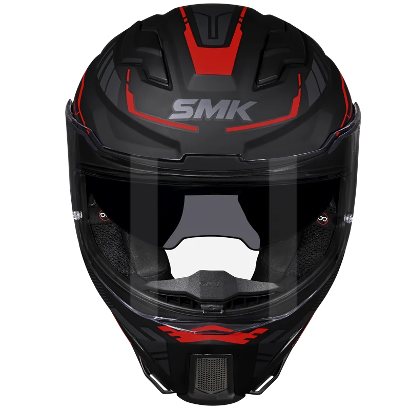 SMK Full Face Helmet Agnar Tektron Black/Red MA 263