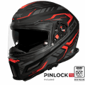 SMK Full Face Helmet Agnar Tektron Black/Red MA 263