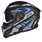 SMK Full Face Helmet Agnar Tektron Black/Blue MA 265