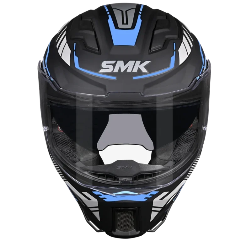 SMK Full Face Helmet Agnar Tektron Black/Blue MA 265
