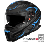 SMK Full Face Helmet Agnar Tektron Black/Blue MA 265