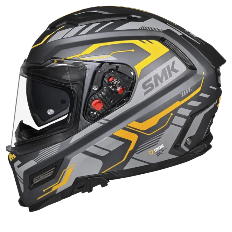 SMK Full Face Helmet Agnar Tektron Grey MA 664