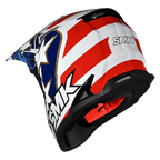 SMK Off Road Helmet Allterra Liberty Red/White/Blue GL 153
