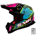 SMK Off Road Helmet Allterra Maverix Pink/Blue GL 259