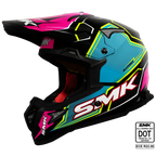 SMK Off Road Helmet Allterra Maverix Pink/Blue GL 259