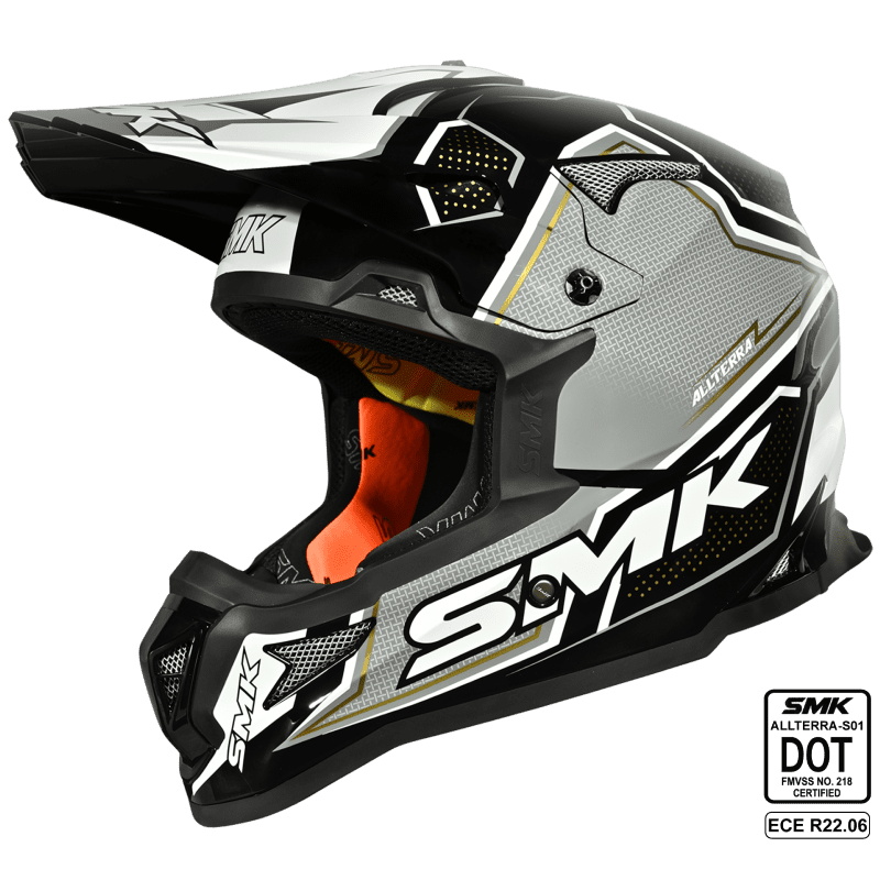 SMK Off Road Helmet Allterra Maverix Grey/Silver GL 261