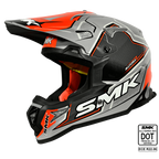 SMK Off Road Helmet Allterra Maverix Grey/Orange GL 627