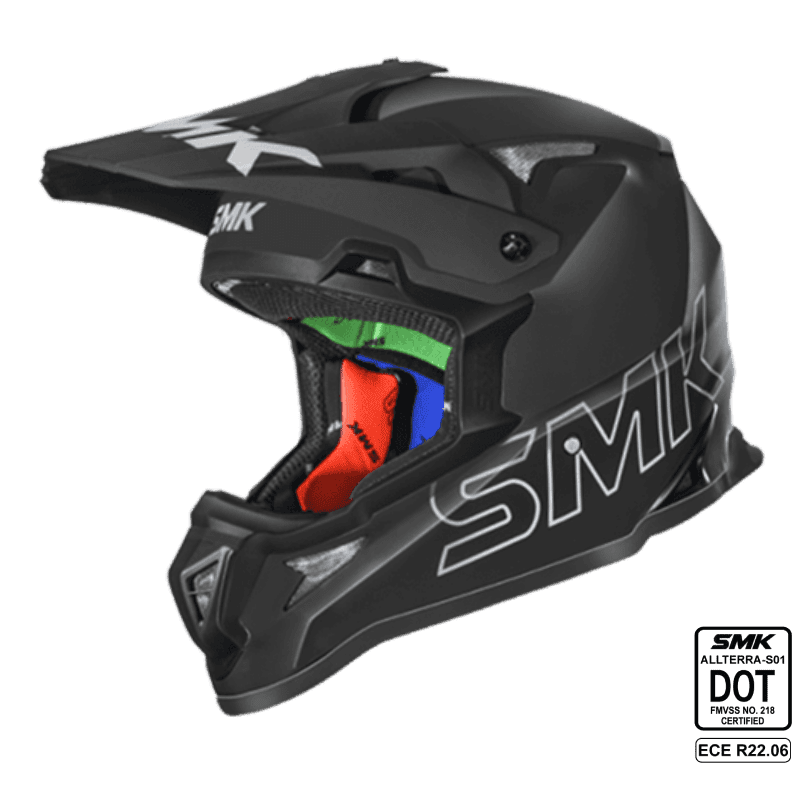 SMK Off Road Helmet Allterra Solid Matt Black MA 220
