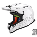 SMK Off Road Helmet Allterra Solid White GL 120