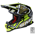 SMK Off Road Helmet ALlterra X-Aces (Chrome) Yellow/Black GL 264