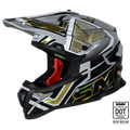 SMK Off Road Helmet ALlterra X-Aces (Chrome) Black/Silver GL 627