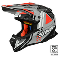 SMK Off Road Helmet Allterra X-Sprint Grey/Orange MA 627