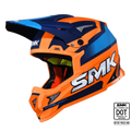 SMK Off Road Helmet Allterra X-Throttle Blue Orange MA 575