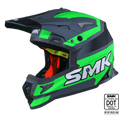 SMK Off Road Helmet Allterra X-Throttle Black/Green MA 682