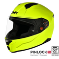 SMK Full Face Helmet Bionic Youth Solid HI Vision HV 400