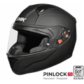 SMK Full Face Helmet Bionic Youth Solid Matt Black MA 200