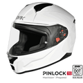SMK Full Face Helmet Bionic Youth Solid White GL 100