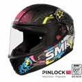 SMK Full Face Helmet Bionic Youth Chimpz Black/Blue MA 264