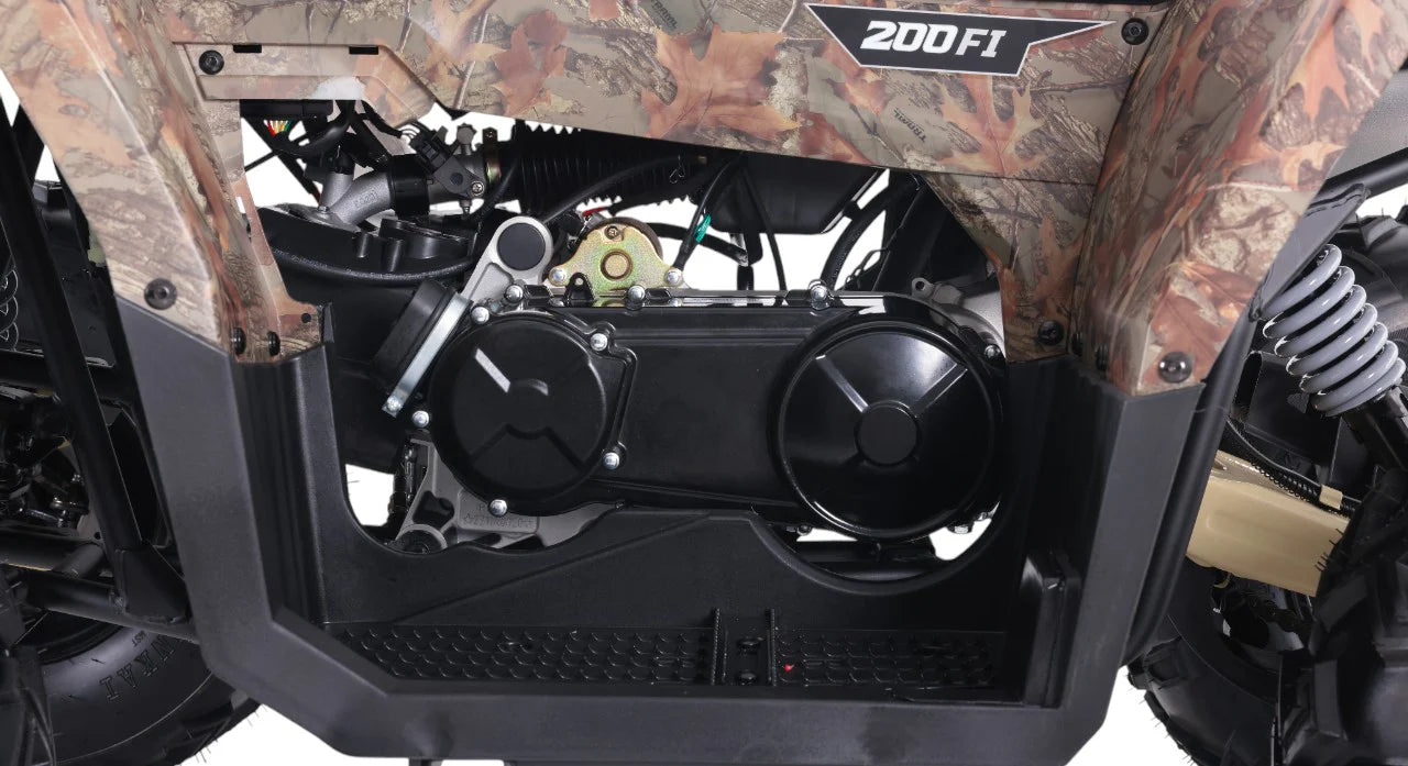 Denago PowerSports Mudhawk 200FI ATV Red