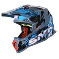 SMK Off Road Helmet Allterra Fulmine Blue/Grey GL 651