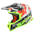 SMK Off Road Helmet Allterra Fulmine Yellow/White GL 174