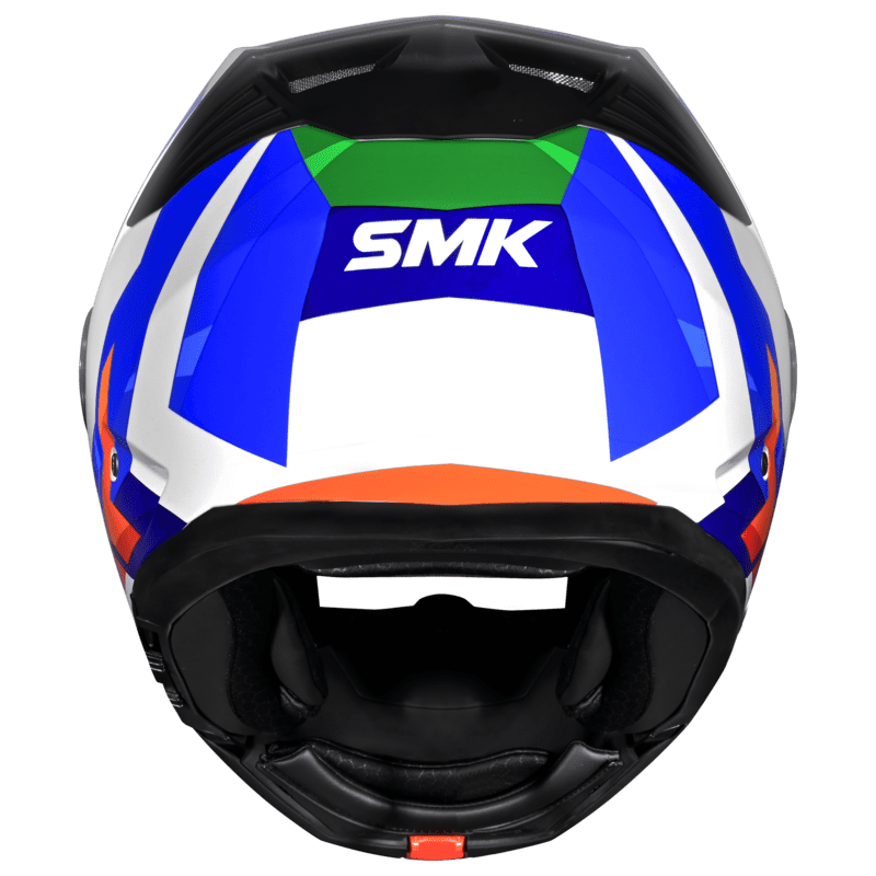 SMK Modular Helmet Gullwing Charger Blue/White GL 158