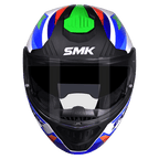 SMK Modular Helmet Gullwing Charger Blue/White GL 158
