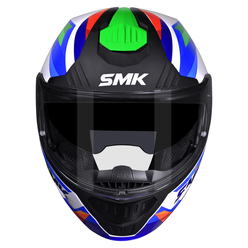 SMK Modular Helmet Gullwing Charger Blue/White GL 158