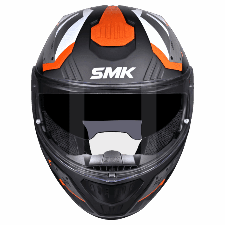 SMK Modular Helmet Gullwing Tekker White/Orange GL 217