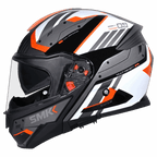 SMK Modular Helmet Gullwing Tekker White/Orange GL 217