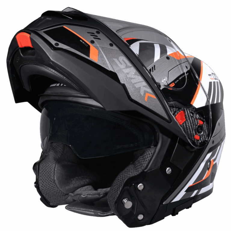 SMK Modular Helmet Gullwing Tekker White/Orange GL 217