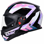 SMK Modular Helmet Gullwing Charger Pink/Black GL 219