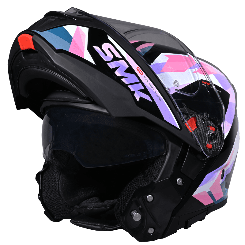 SMK Modular Helmet Gullwing Charger Pink/Black GL 219