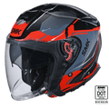 SMK Open Faced Helmet GTJ Escape Black/Orange GL 236