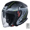 SMK Open Faced Helmet GTJ Escape Grey/Green MA 264
